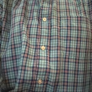 Vineyard Vines Blue Plaid Casual Button Down Shirt